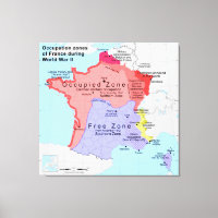 Zones d'occupation de la France pendant la Seconde