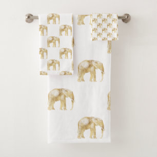 TOILETTE BLANCHE D'ÉLÉPHANT AFRICAIN OR