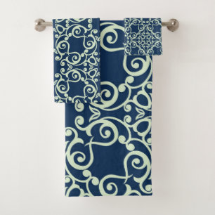 TOILETTE DE SALLE DE BAINS DE STYLE MARINE BLEU HA