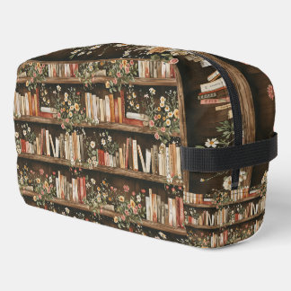 Toilette Étagères à livres et fleurs Trousse de cosmétiques