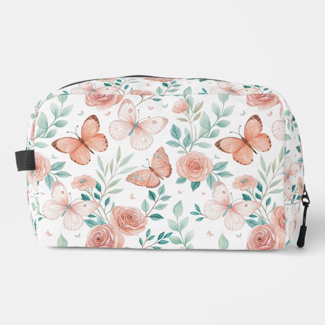 Toilette Trousse de Maquillage Fleur de Papillon (Recto)