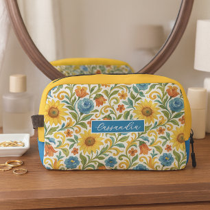 Toilette Trousse de Maquillage Personnalisée avec Art Flora