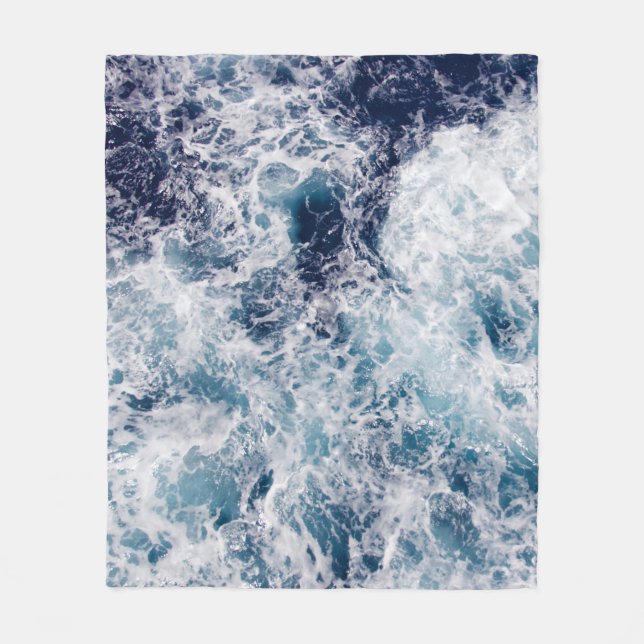 Toison Blue Ocean Waves, couvertures Thon & Sherpa (Devant)