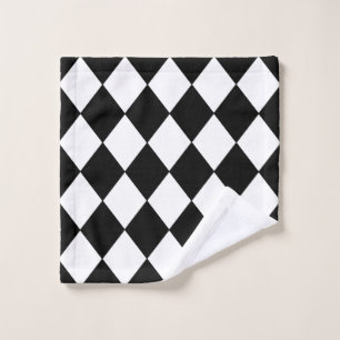 Toit de linge À damiers noir et blanc