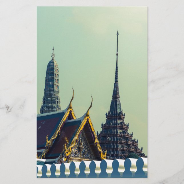 Toits du Grand Palais à Bangkok Thaïlande (Devant)