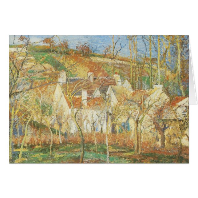 Toits rouges, Coin d'un village, Hiver par Pissarr (Devant horizontal)