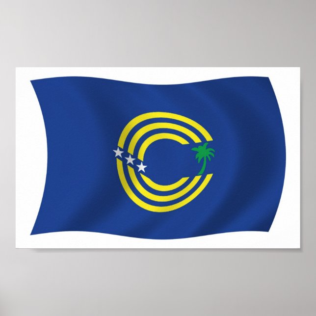 Tokelau Flag Poster Print (Devant)