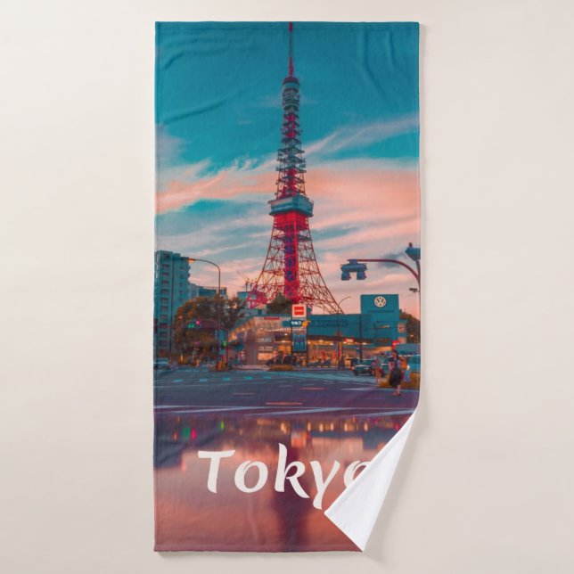 Tokyo City Skytree (Serviette de bain)