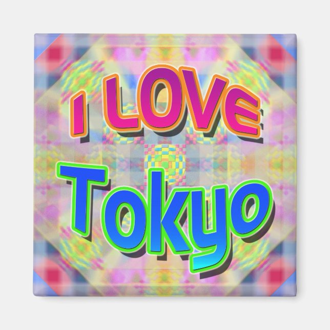 Tokyo Festival 3 Magnet "I LOVE Tokyo" (Devant)