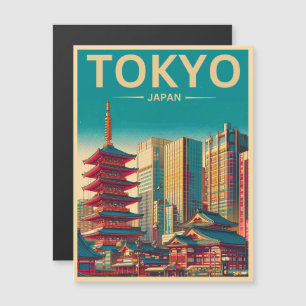 Tokyo Japon Voyage cartes magnétiques vintages