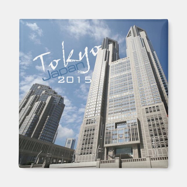 Tokyo Japon Voyage Frigo Magnet Changement Année (Devant)