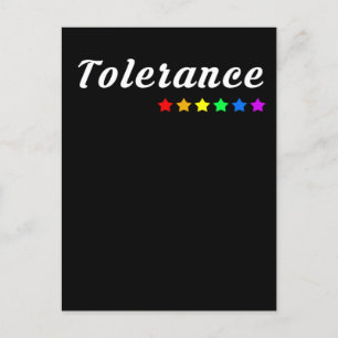 Tolérance   LGBTQ+ Pride carte postale
