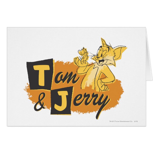Tom et Jerry Mouse en Paw Logo (Devant horizontal)