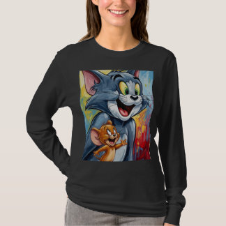 Tom & Jerry Cartoon Fun T-Shirt Design
