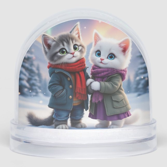 Tom & Luna 2025 Aurora Snow Globe (Avant)