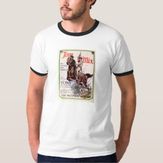Tom Mix et T-shirt élégant de promo de 1927 films
