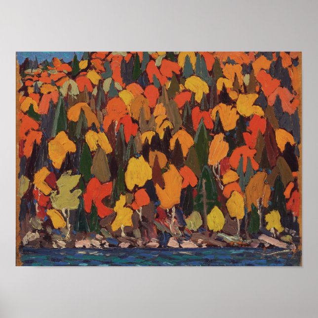 Tom Thomson Painting Ontario Landscape Poster (Devant)