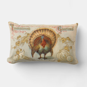 Tom Turkey Salutations Coussin Vintage