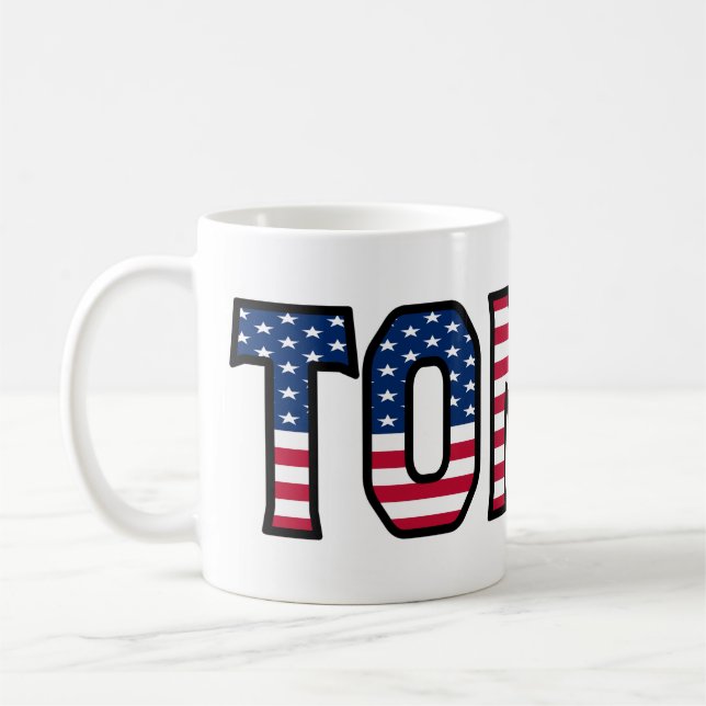 Tomas Prénom USA styled Tasse Café (Gauche)