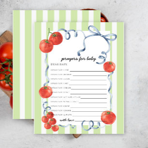 Tomate - jeu de fête prières pour bébé