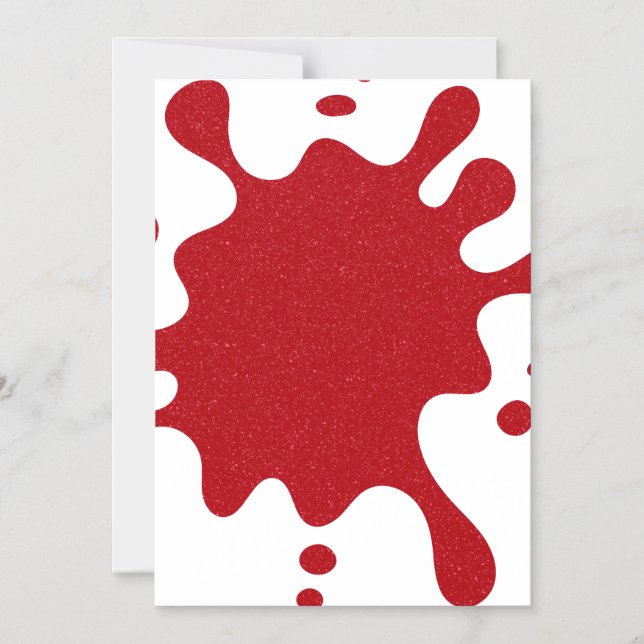 Tomate Rouge Paillettes Splash sur Magnet Blanc (S (Recto)