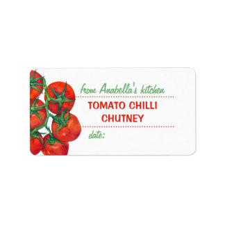 Tomates rouges 2 Cuisines Conserve Étiquette