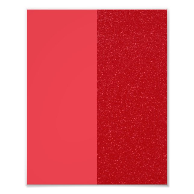 Tomato Red Textured Contrast Poster – Customizable (Devant)