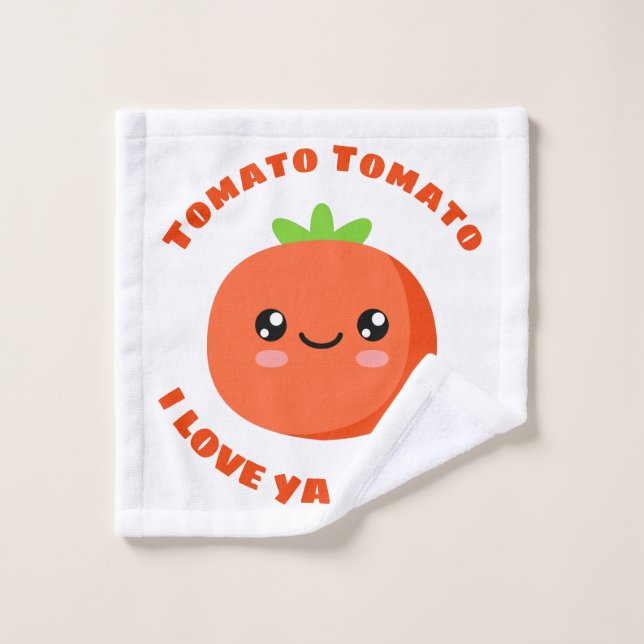 Tomato Tomato Je t'aime Tomate (Gant de toilette)