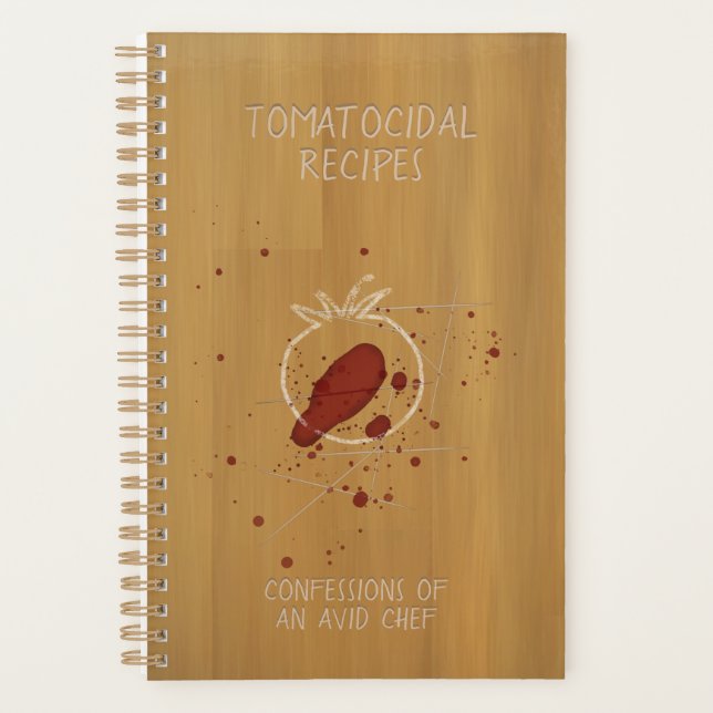 Tomatocide Chalk Outline Blood Spatter Crime Drôle (Devant)