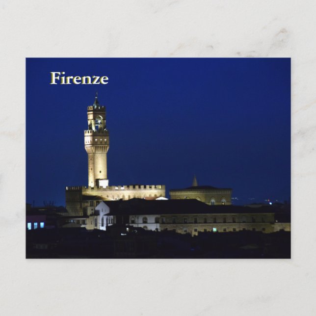 Tombe de nuit à Firenze carte postale (Devant)