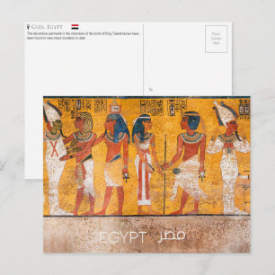 Tombe de Toutânkhamon, carte postale d'Égypte