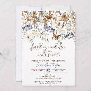 Tomber dans l'amour Baby shower Invitation