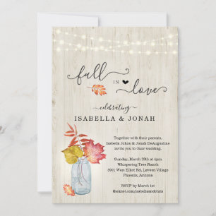 Tomber dans l'amour tout en une Faire-part de mari