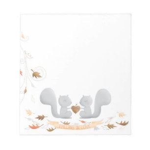 Tomber dans le bloc-notes Love Squirrel