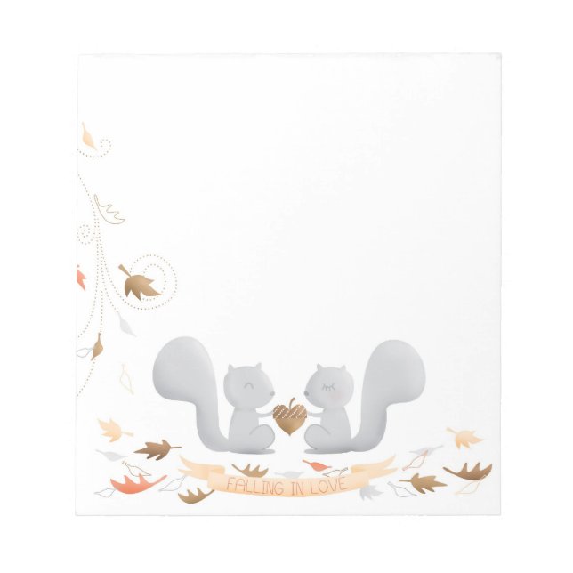 Tomber dans le bloc-notes Love Squirrel (Devant)