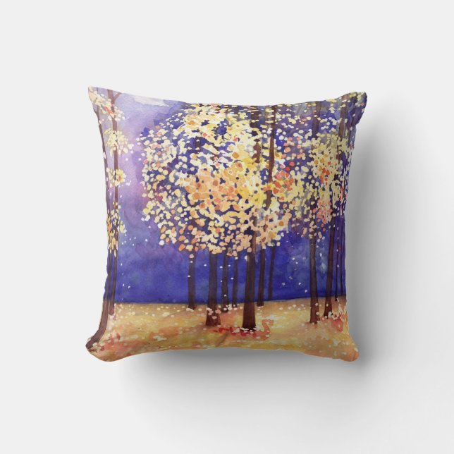 TOMBER FEUILLES dans le Coussin couleur de l'eau d (Recto)