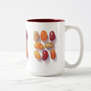 TOMBER JELLY BEANS Tall Maroon Mug à deux tons