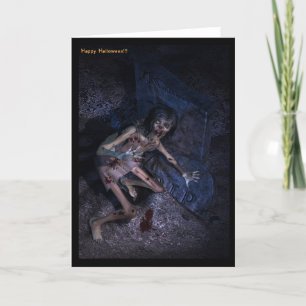 tombes zombie carte halloween