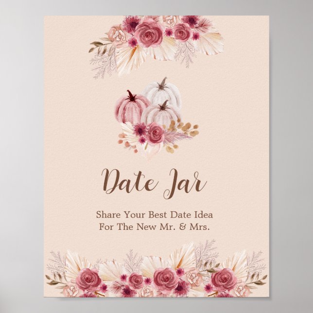 Tombez Amoureux Affiche de Pot de Rendez-vous Rose (Devant)