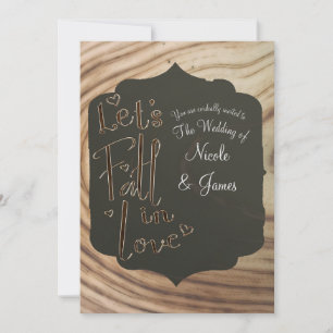 Tombez amoureux sur invitation de mariage minimali