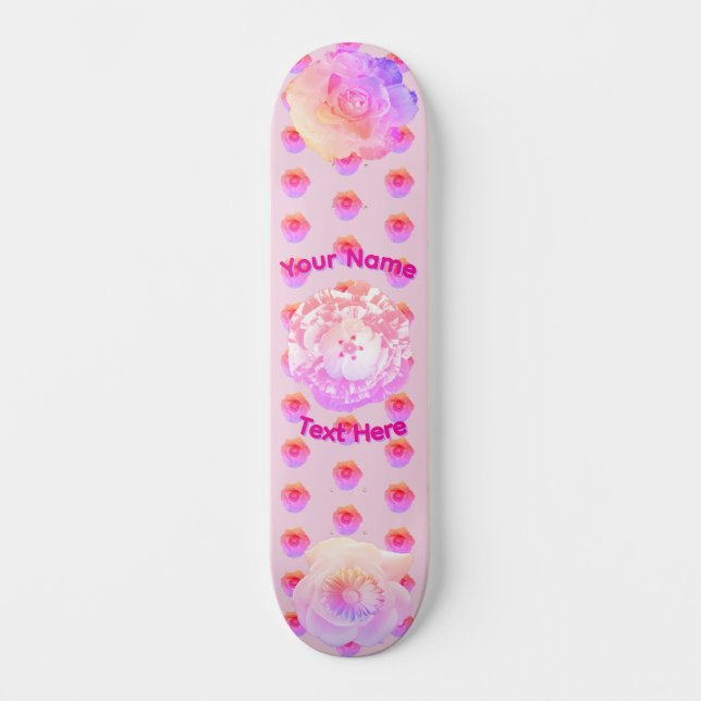Tomboy Rose Boho Fleur Skateboard (Recto)