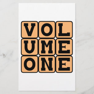 Tome un, Premier Volume