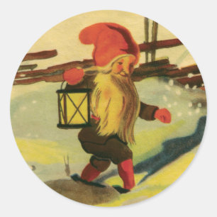 Tomten autocollants ronds