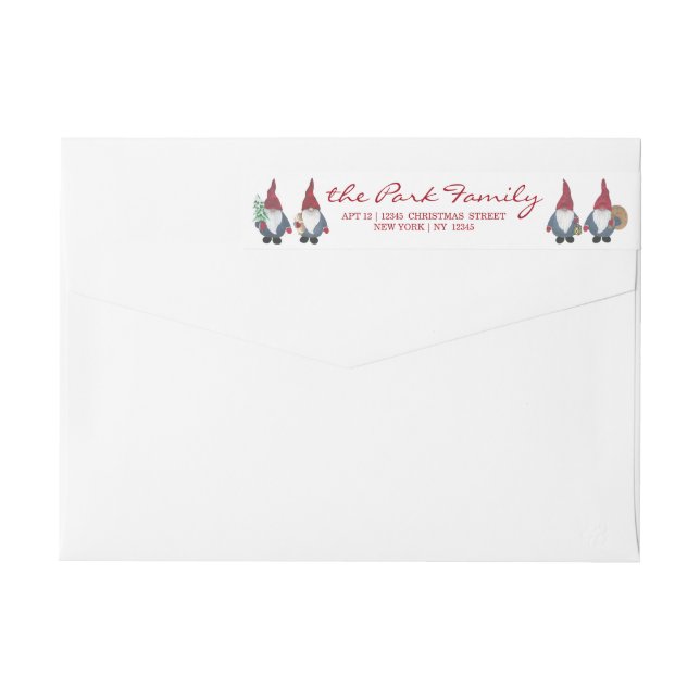 Tomten Enrouler autour du Étiquette de retour (Dos)