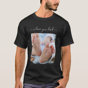 Ton papa Photo T-Shirt Texte - Je t'aime Papa