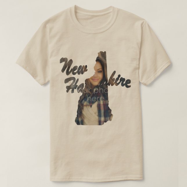 TON T-shirt En Forme De L'État Du New Hampshire (Design devant)