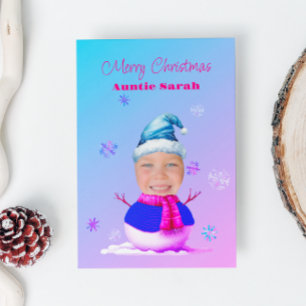 Ton Visage Sur Une Carte De Noël