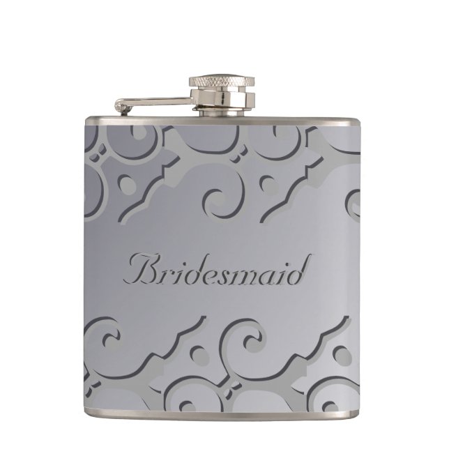 Tonal Elegance Silver BRIDESMAID Flacon (Devant)