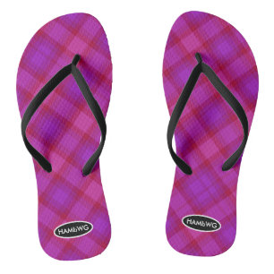 Tongs à carreaux pour femmes HAMbWG Tongs pour enf