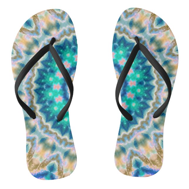 Tongs Abstract modern mosaic kaleidoscopic (Semelle)